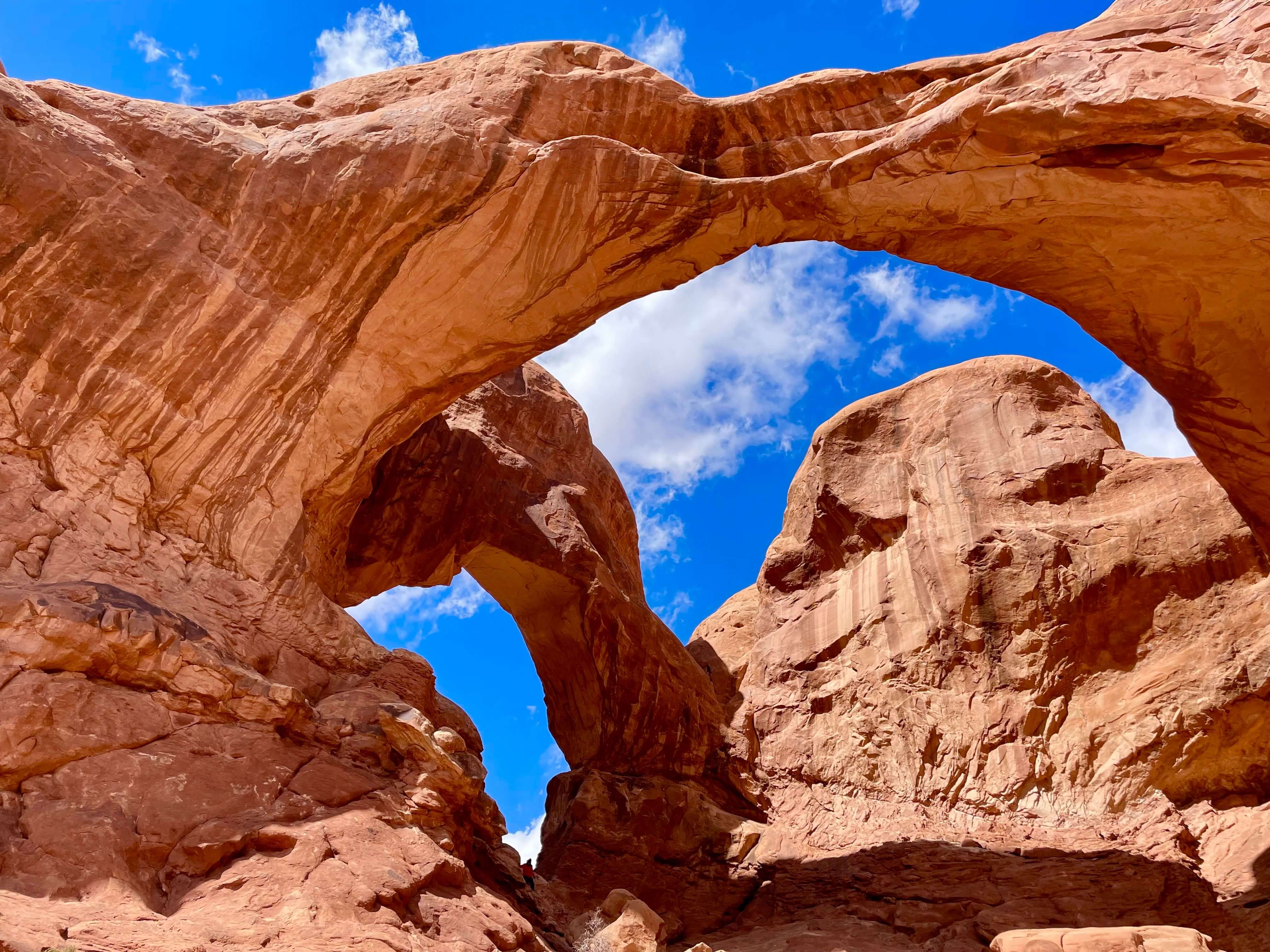 Natural sandstone arch at Arches National Park