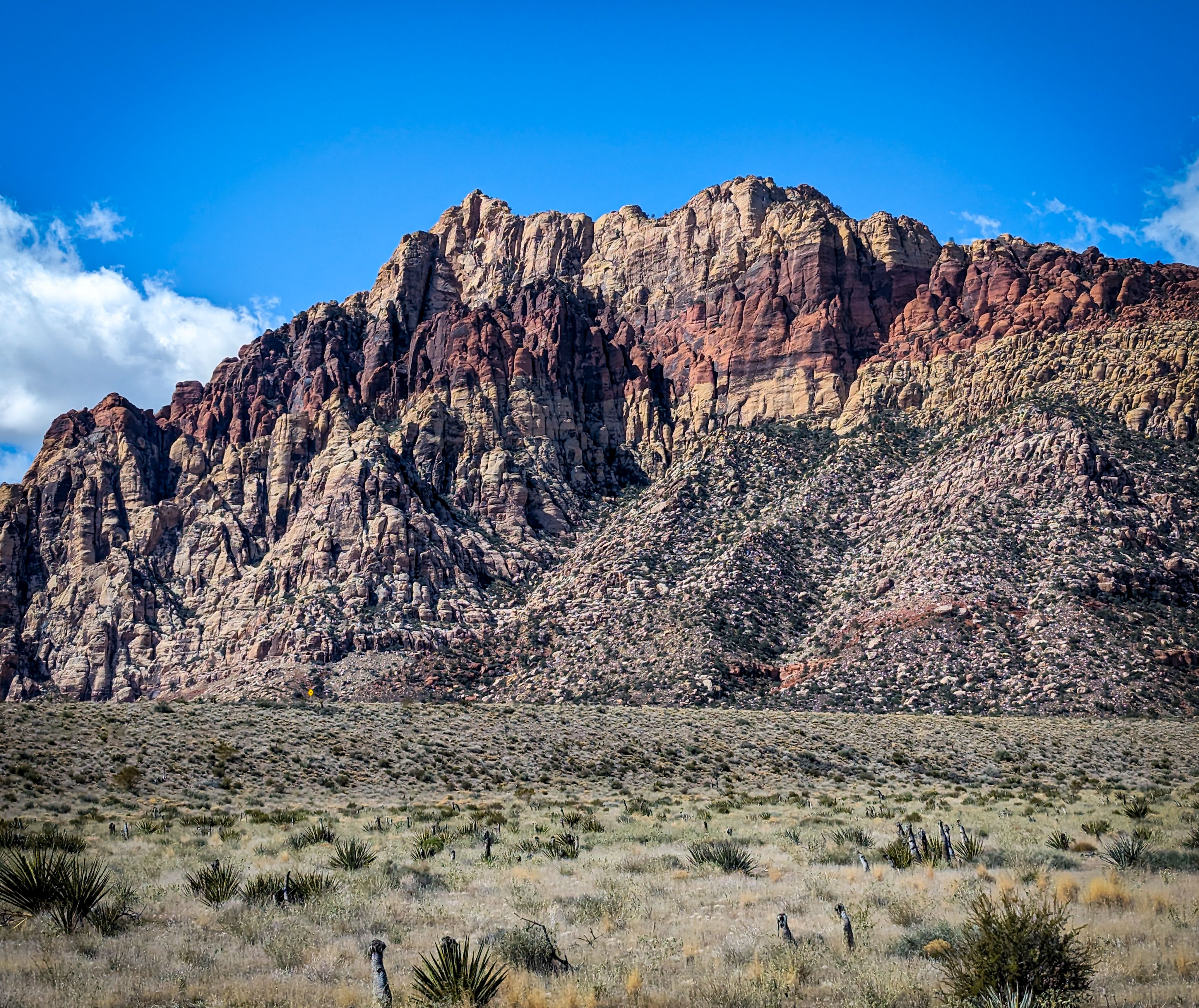 Red Rock Canyon crimson sandstone formations near Las Vegas Nevada